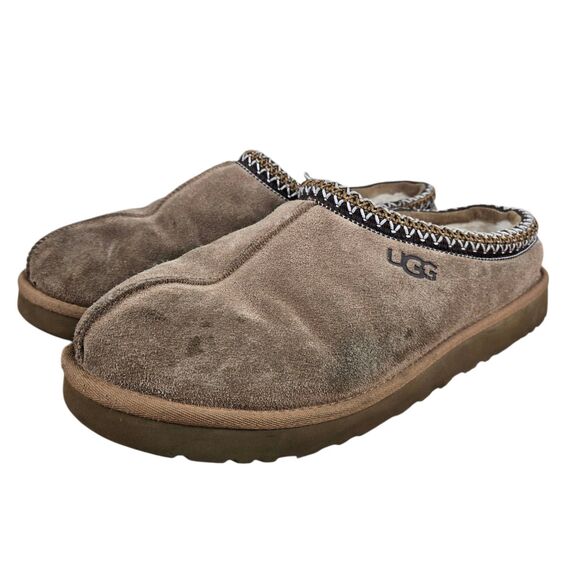 UGG Tasman Slippers Men's Sz 15 Suede Brown Cozycore - Picture 3 of 14